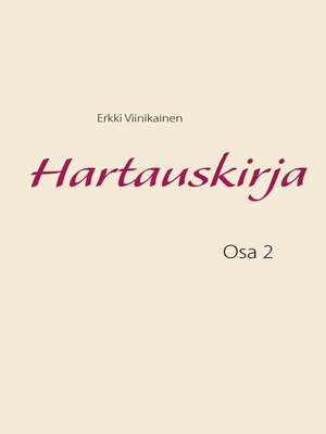 cover image of Hartauskirja